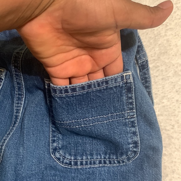 OshKosh Denim Overalls for little girls size 3T blue color - Picture 11 of 16